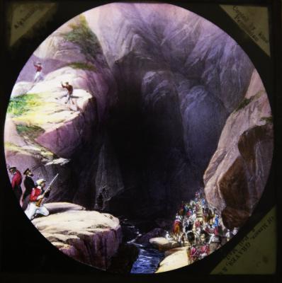 Afghan Wars - ‘Entrance into K[…] Parush’ (landscape with cave)