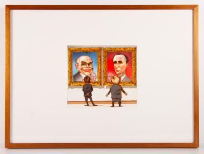 Cartoon of John Howard, Paul Keating, Tony Abbott and Kevin Rudd by Jonathan Bentley