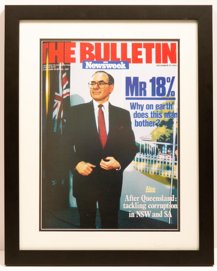 The Bulletin front cover featuring John Howard