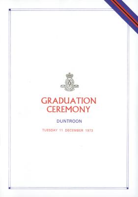 UNSW Canberra Degree Conferral Booklets (Graduation Ceremony) 1973