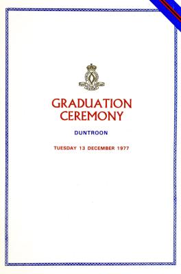 UNSW Canberra Degree Conferral Booklets (Graduation Ceremony) 1977